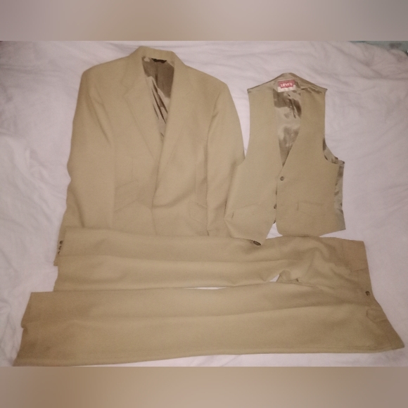 Vintage Levi Strauss & Co San Francisco 3 Piece Suit Size 40R